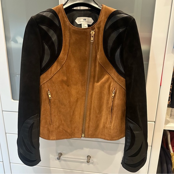 Vintage H&M Capsule Suede Bomber Jacket seen on HBO’s Girls Season 4 Episode 1